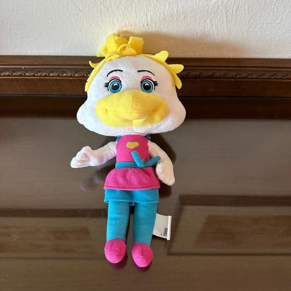 Chuck E Cheese Helen Henny Plush Stuffed Animal Toy Mascot Pink Blue 11''